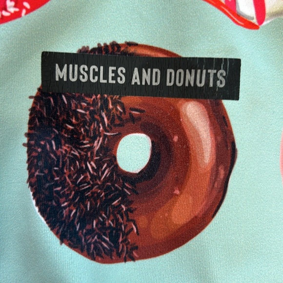 Muscles and Donuts Dusty Blue High Rise Leggings w/Pockets | Size XL - Picture 10 of 10